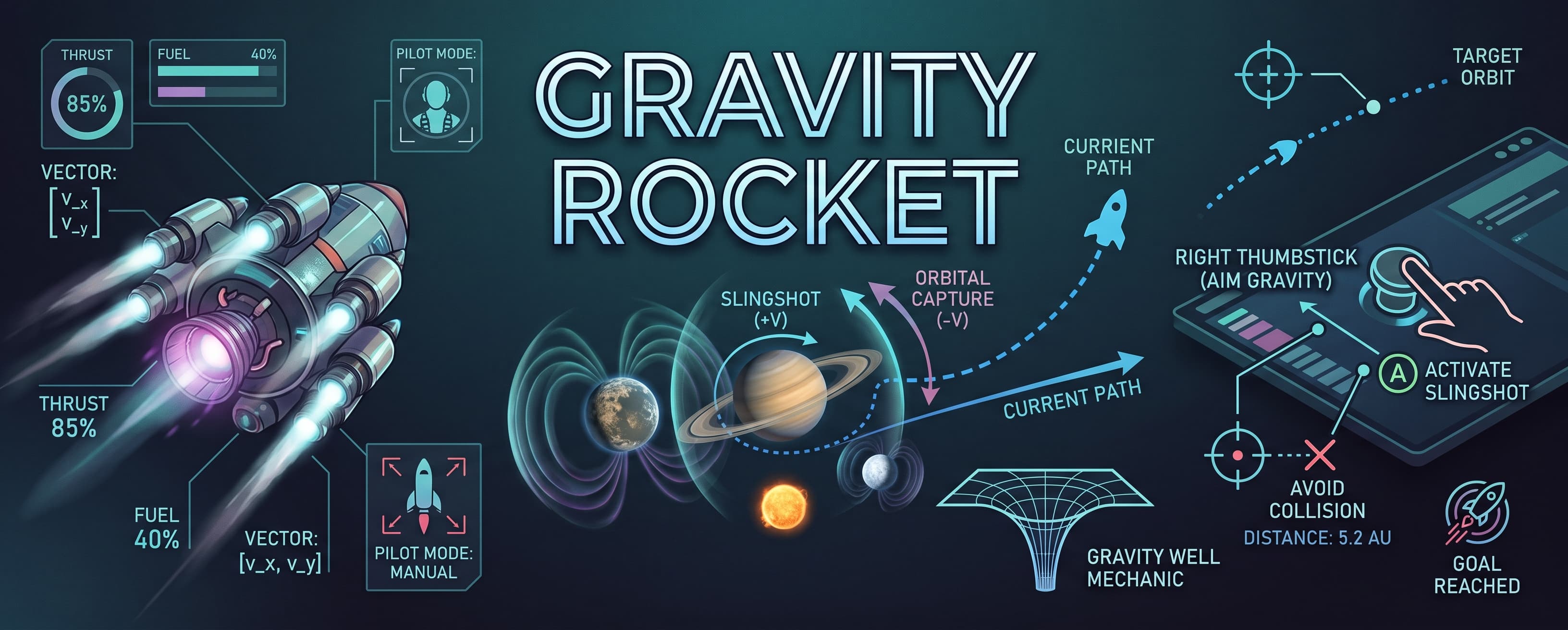 Gravity Rocket Game